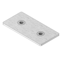 MODULAR SOLUTIONS ALUMINUM END CAP 45MM X 90MM W/HARDWARE